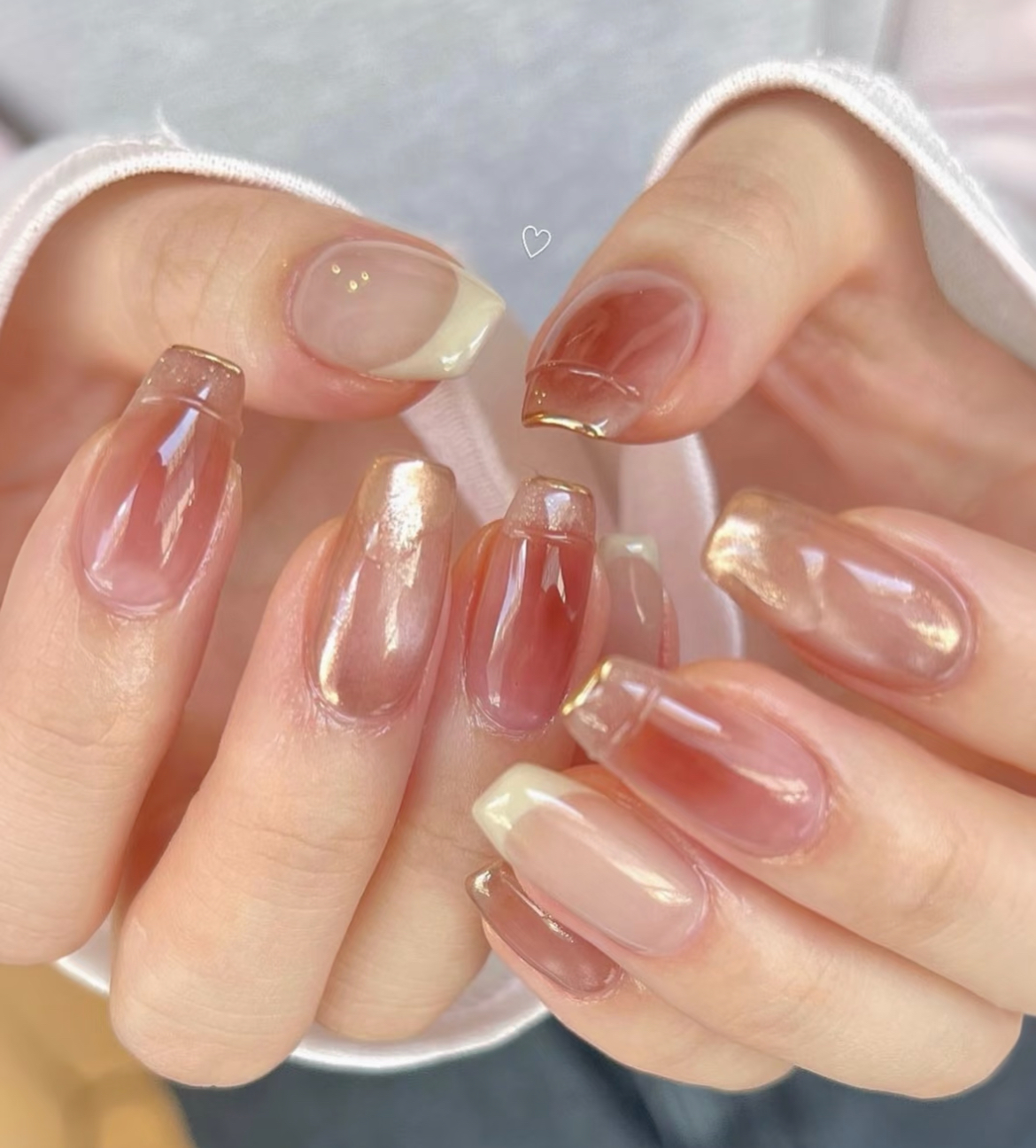 120分コース☆6本持ち込みデザイン💕ニュアンスネイル💕