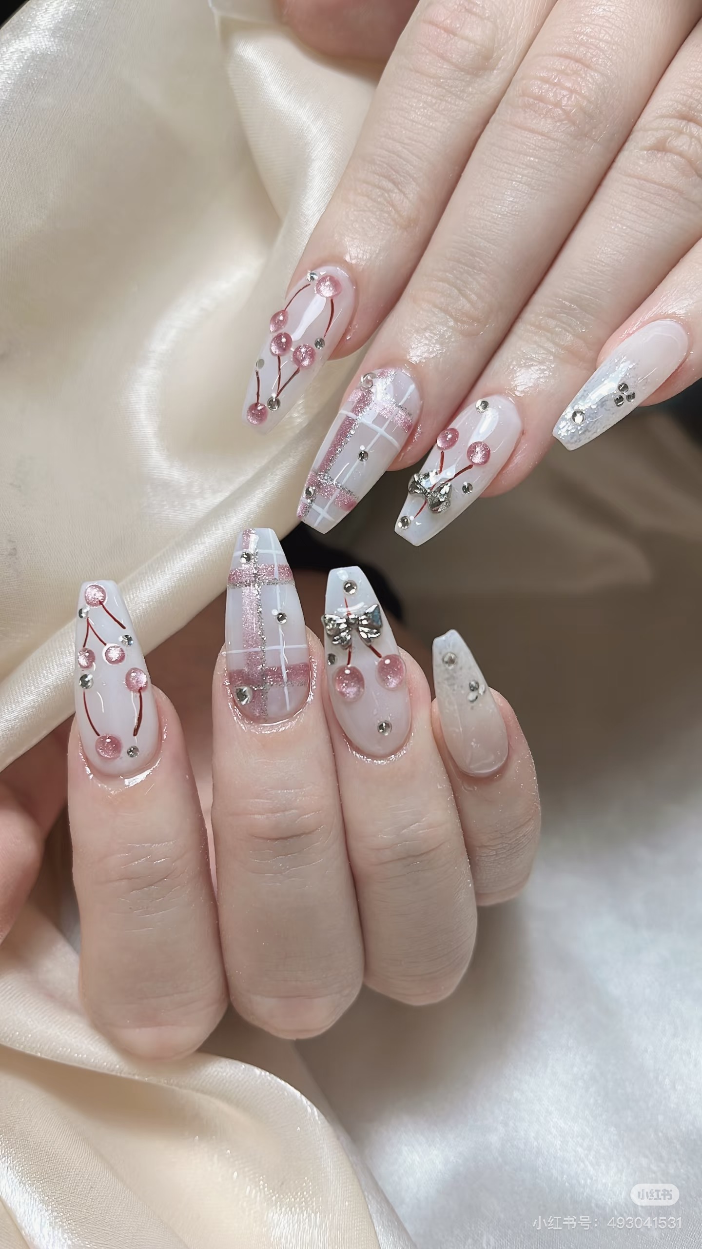 180分コース☆持ち込みデザインやり放題💕手描き/3Dネイル/大きいパーツ2個付